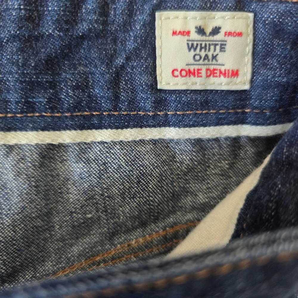 Timberland Mens 34 White Oak Cone Denim Straight‎ Leg Jeans Dark Wash Blue